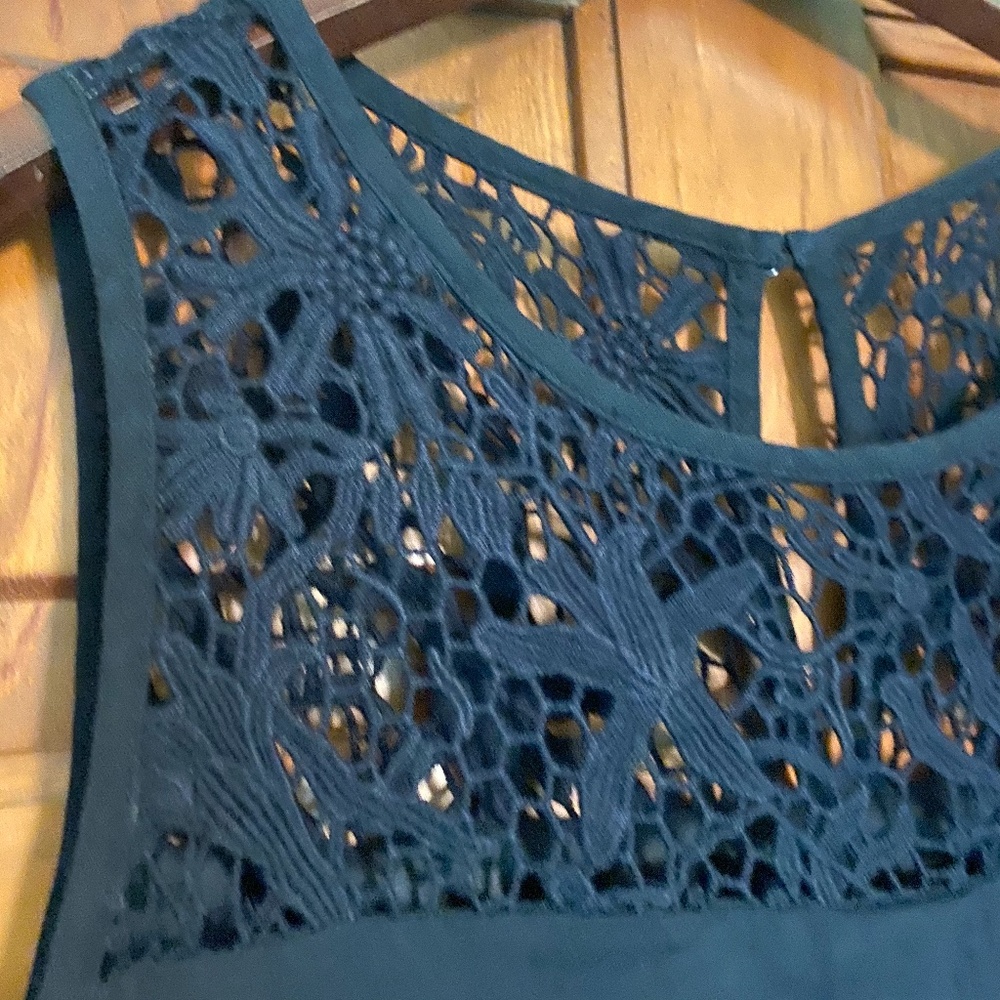 Classiques Entier Lace Yoke A-Line Shift Dress 2 - Picture 6 of 11